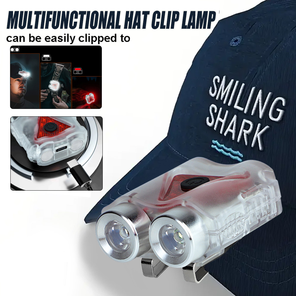 Outdoor Camping Lighting - Rechargeable Hands-Free Led Headlamp,Waterproof Keychain Magnet