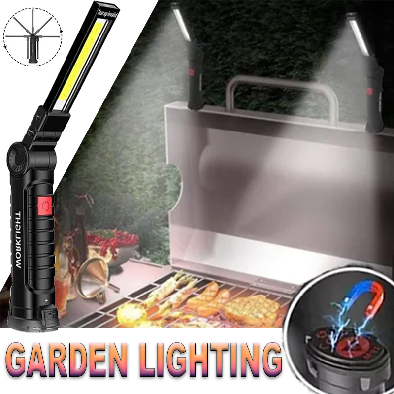 Outdoor Camping Glamping - Portable LED Flashlight with Magnetic Hook
