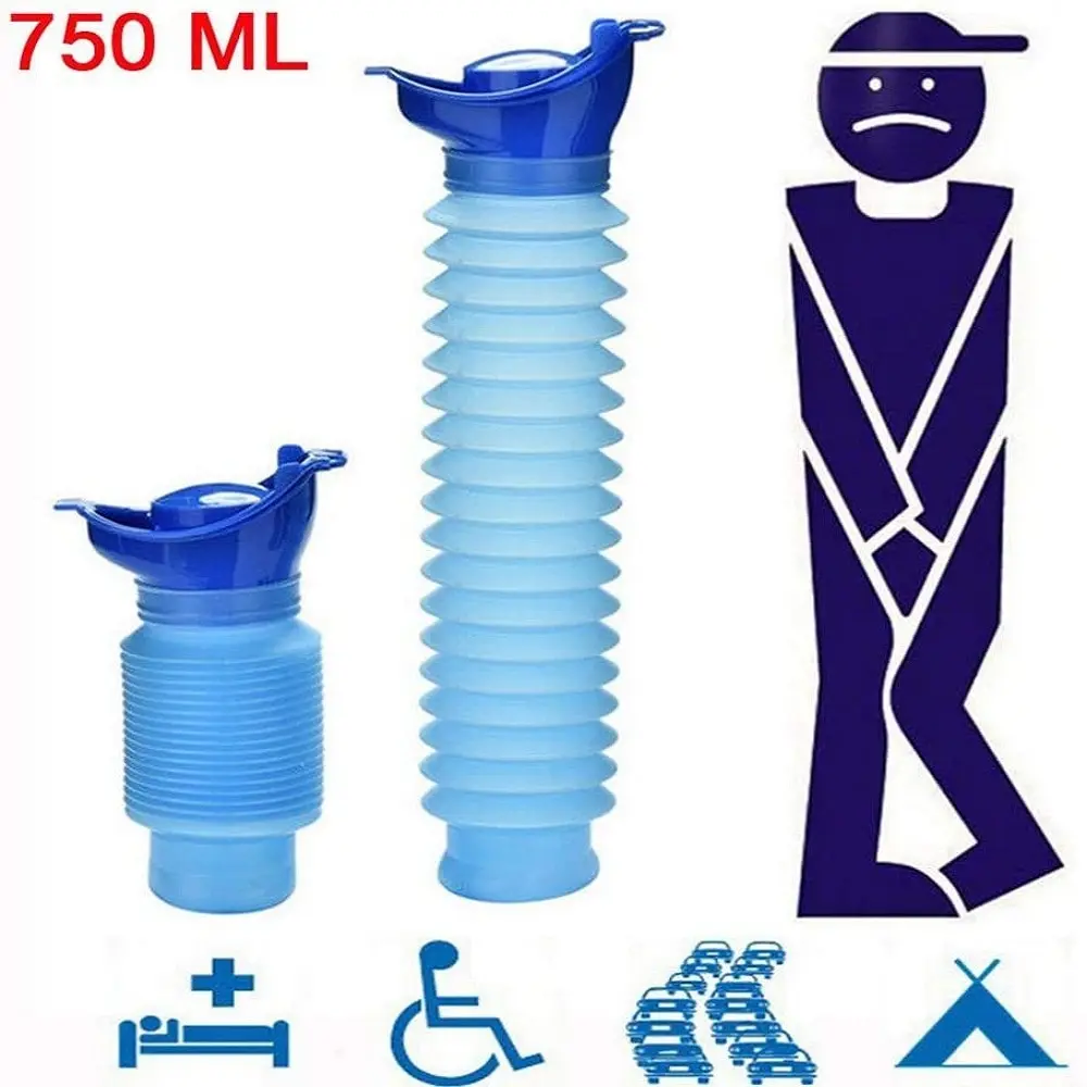 Outdoor Camping Urinal - 750ml Outdoor Portable Car Urinal Telescopic