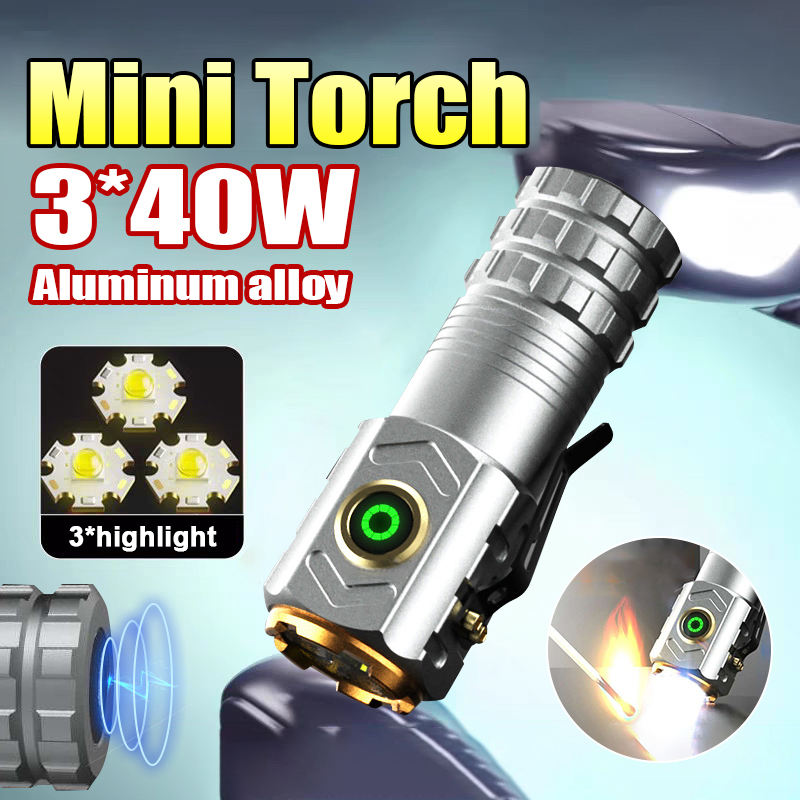 Outdoor Camping Adventure - Super Powerful Spotlight Ignition Flashlight Mini