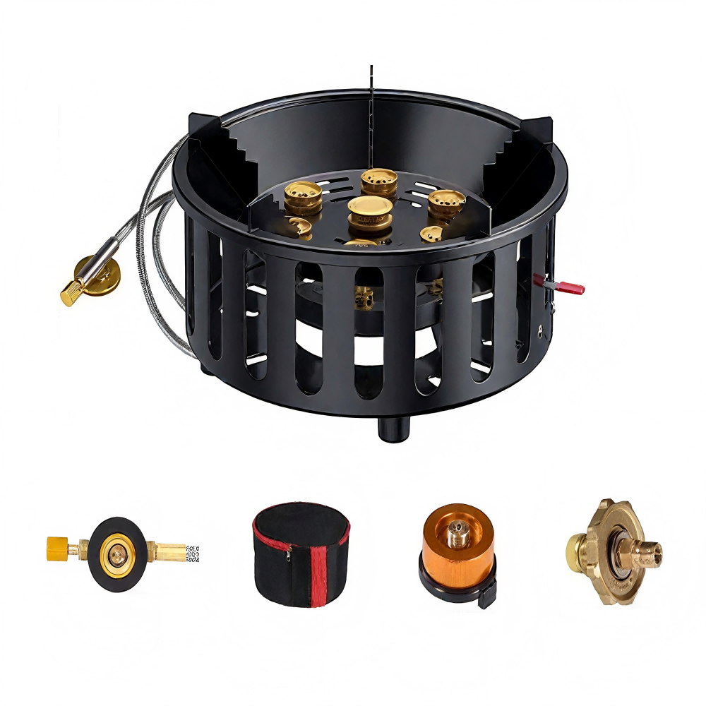Outdoor Camping Heater For Tent - High-Power 7-Core 21000W Portable Camping Stove