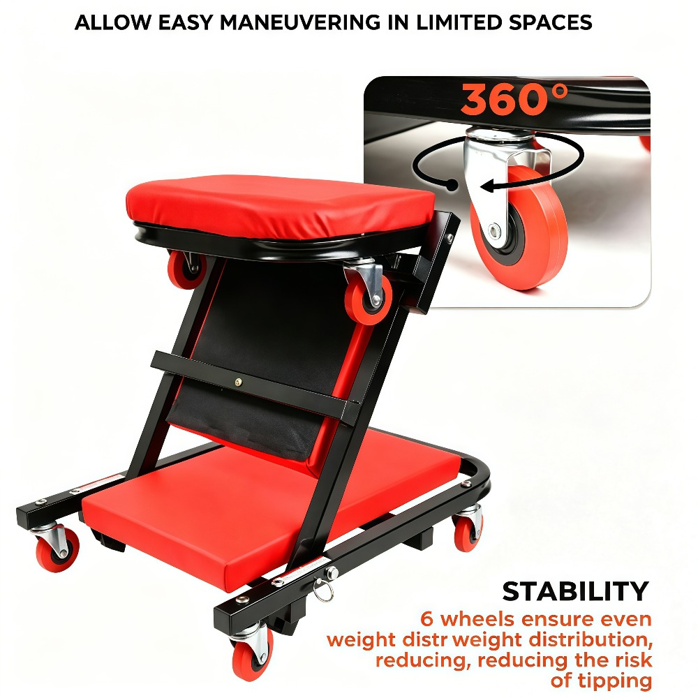1Pcs Mechanic Creeper, Garage  - Folding Chair recension och pris