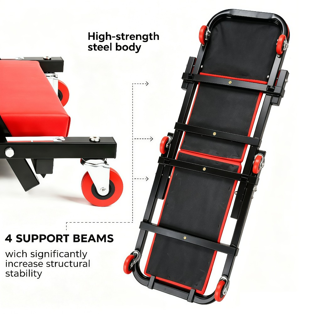 1Pcs Mechanic Creeper, Garage  - Folding Chair recension och pris