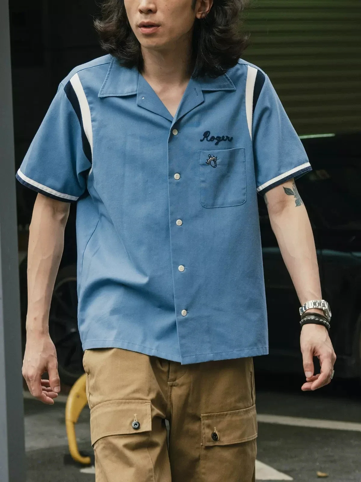 Non Stock Retro Bowling Shirt  - Outdoor Camping Rocker recension och pris