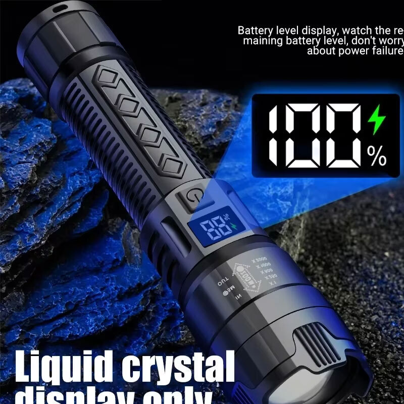High Strong Power Led Flashlig - Outdoor Camping Glamping recension och pris