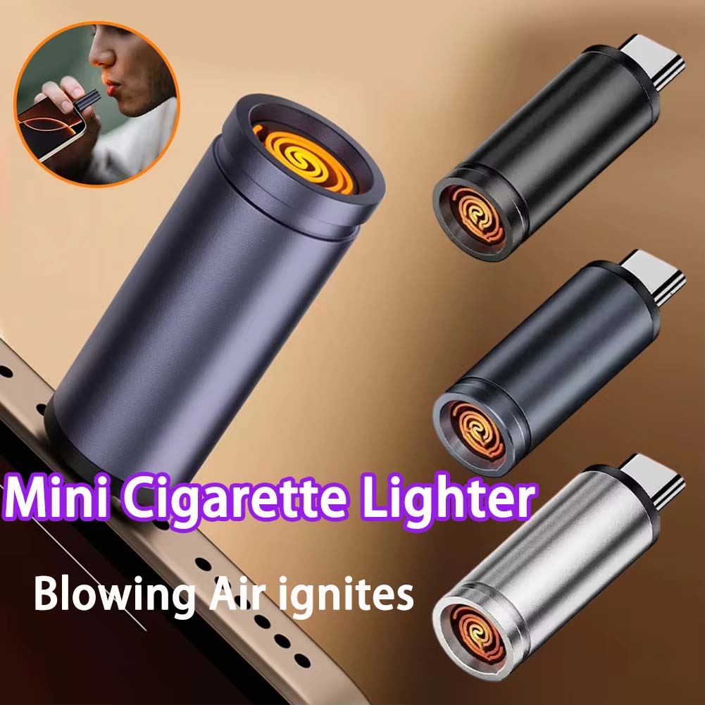 Mini Type-C Mobile Phone Cigar - Outdoor Windproof Lighter recension och pris