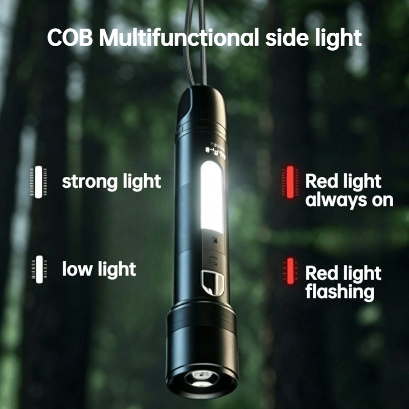 Multi Functional LED Flashligh - Outdoor Camping Lighting recension och pris