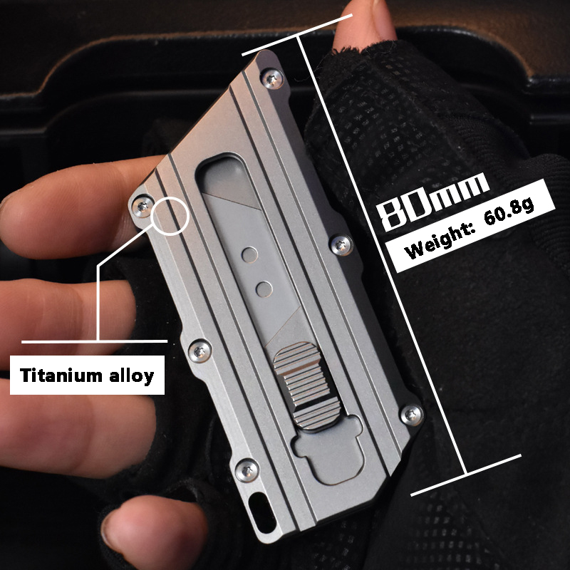 TC4 Titanium Alloy Utility Kni - Outdoor Camping Wallpaper recension och pris