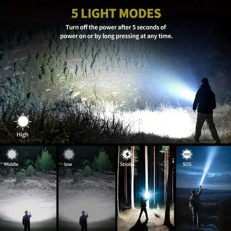 Ultra Powerful Flashlight Conc - Outdoor Camping Adventure recension och pris