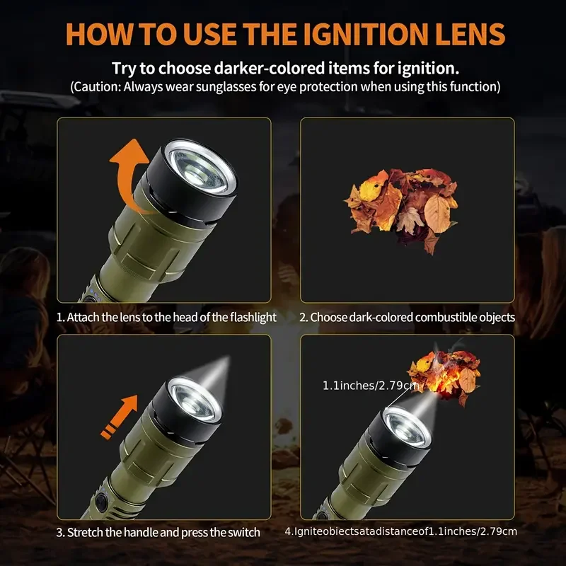 Ultra Powerful Flashlight Conc - Outdoor Camping Adventure recension och pris