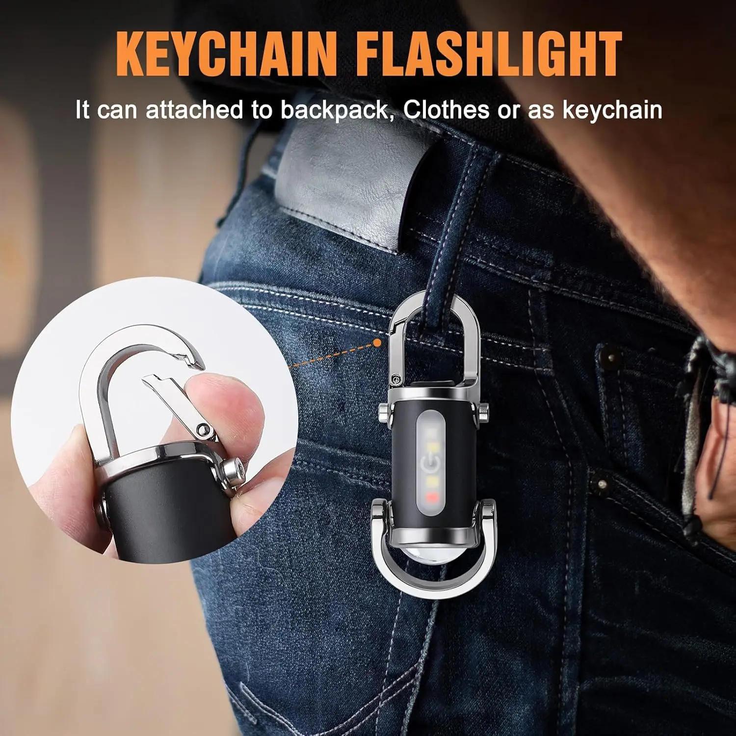 Mini Keychain Flashlight Recha - Outdoor Camping Adventure recension och pris