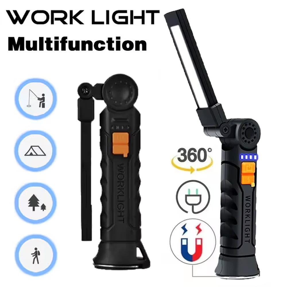 Portable COB LED Flashlight US - Outdoor Camping Glamping recension och pris