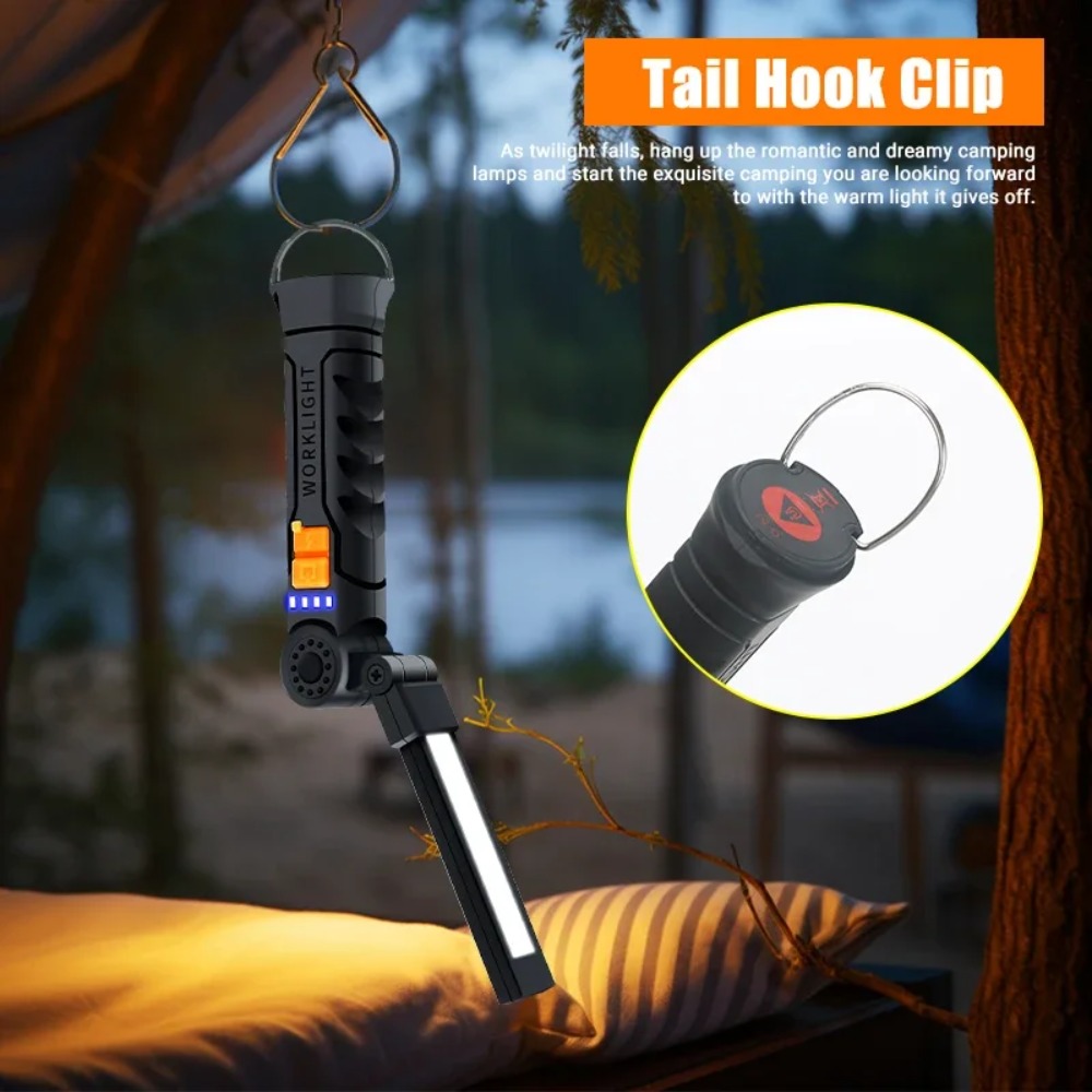 Portable COB LED Flashlight US - Outdoor Camping Glamping recension och pris