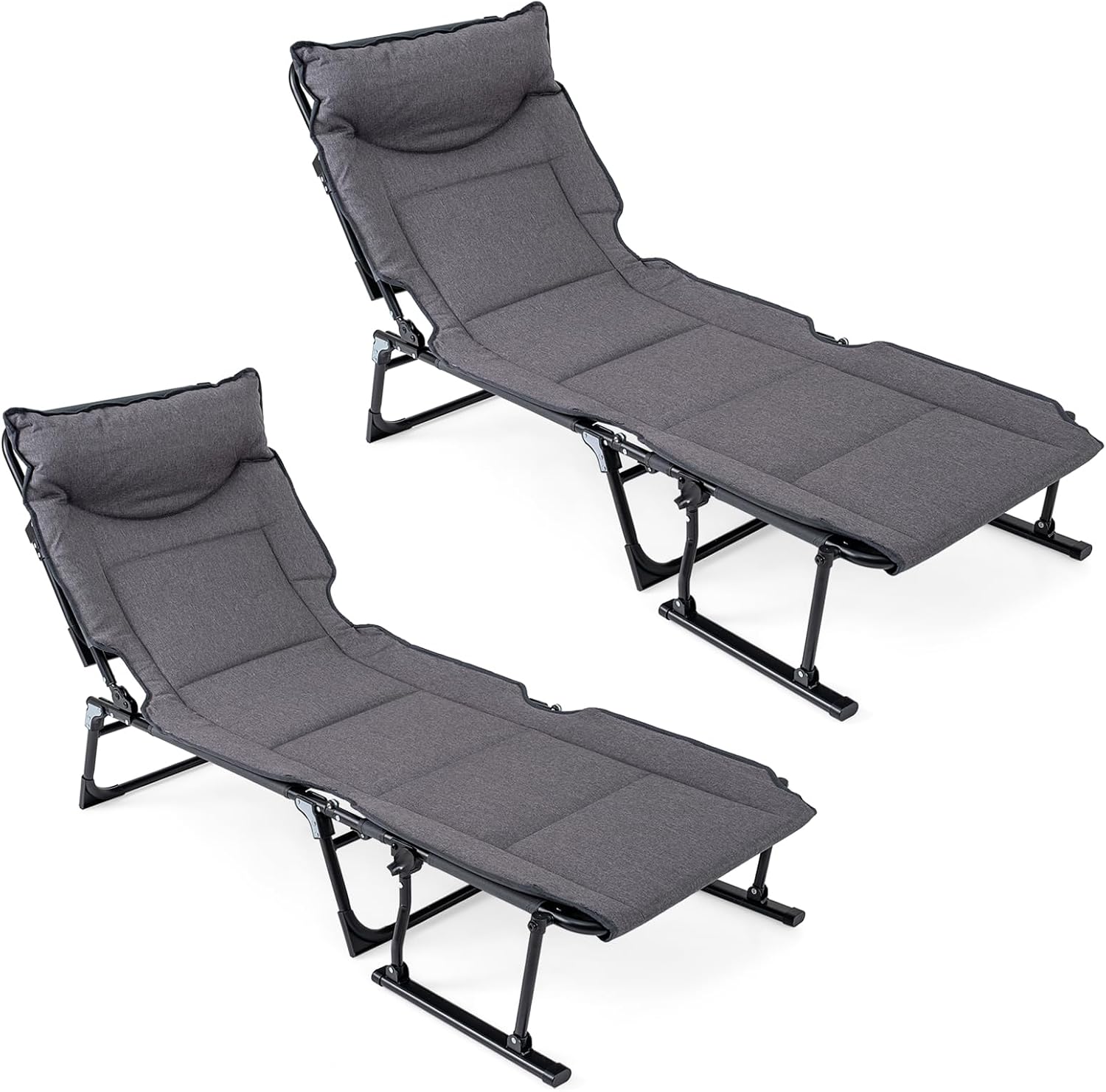 Folding Patio Lounge Chair Set - Outdoor Camping Lounge Chairs recension och pris