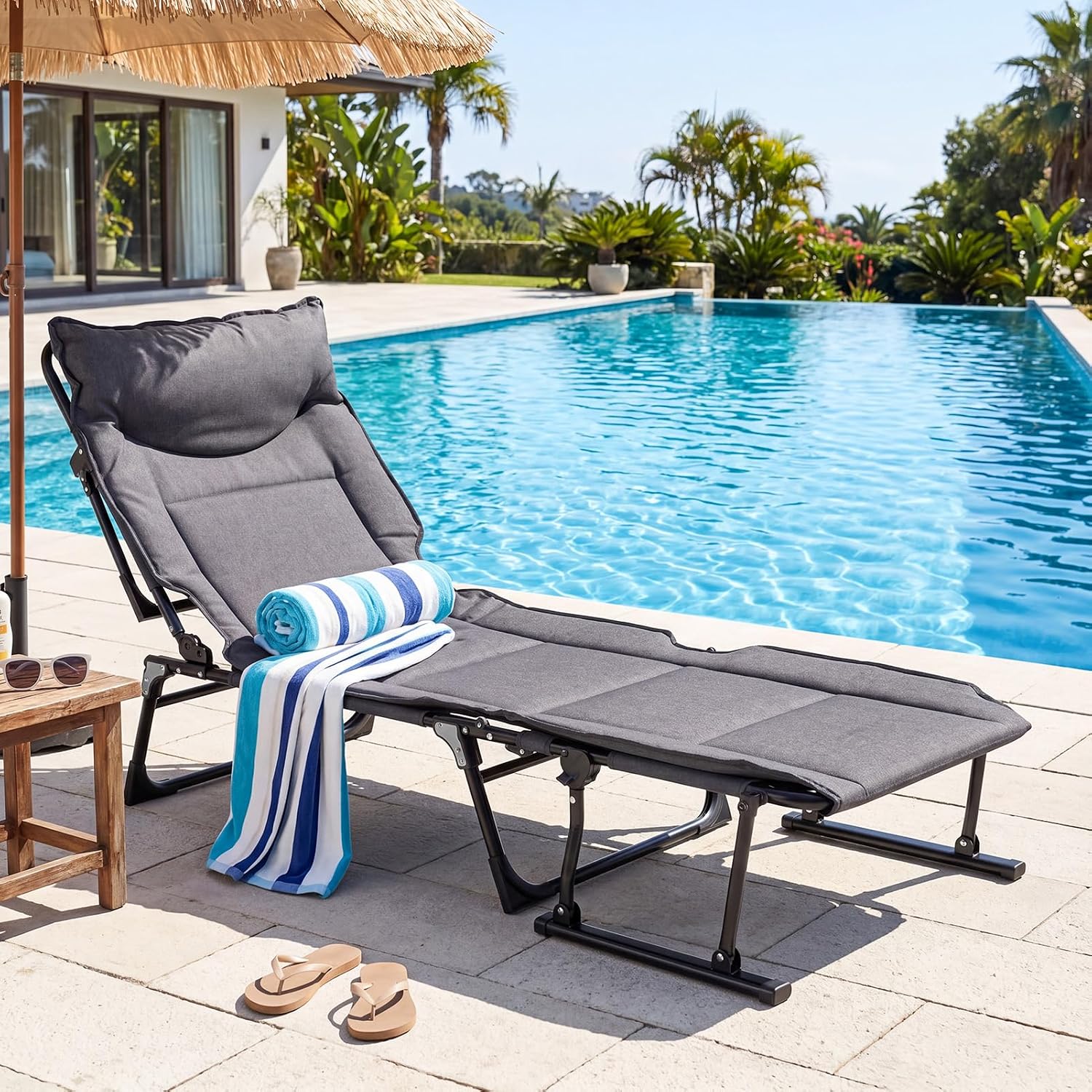 Folding Patio Lounge Chair Set - Outdoor Camping Lounge Chairs recension och pris