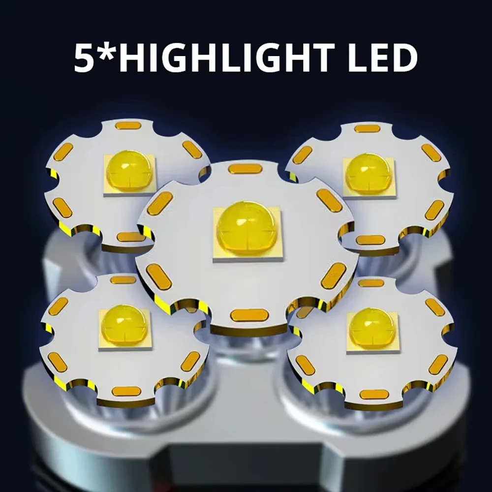 5 LED High Power Led Flashligh - Outdoor Camping Adventure recension och pris