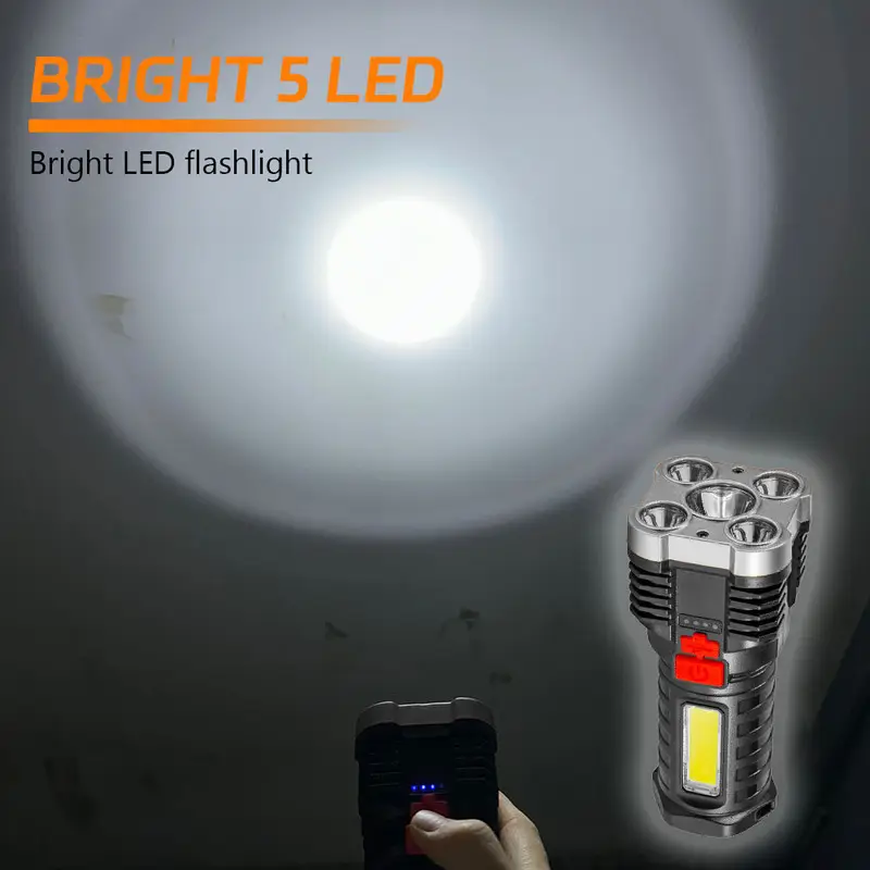 5 LED High Power Led Flashligh - Outdoor Camping Adventure recension och pris