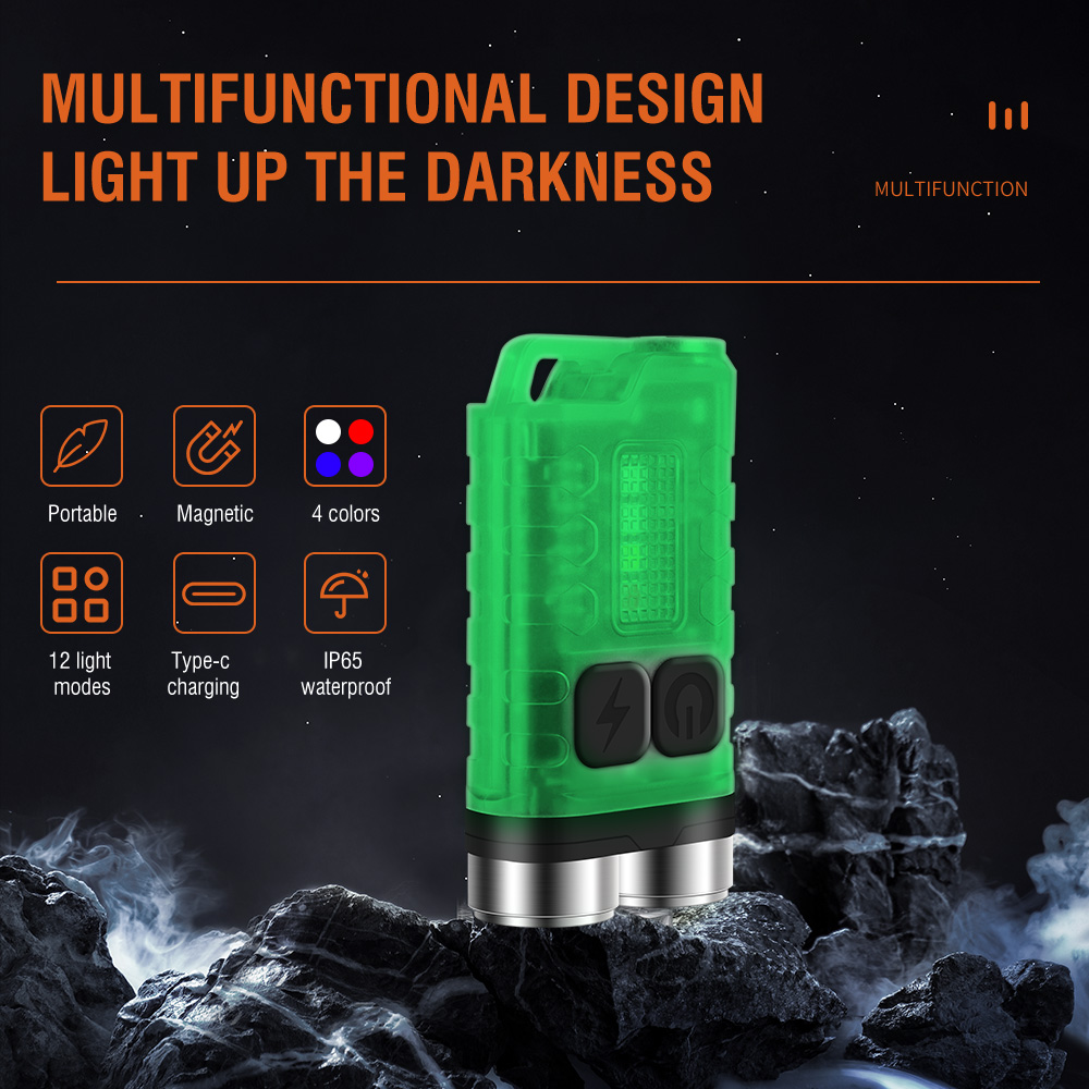 V3 EDC Flashlight Mini Keychai - Outdoor Camping Glamping recension och pris