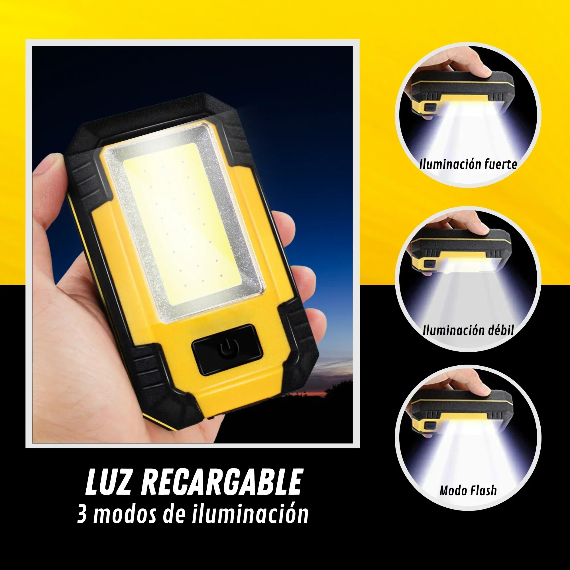 Rechargeable 4000MaH Work Ligh - Outdoor Camping Lighting recension och pris