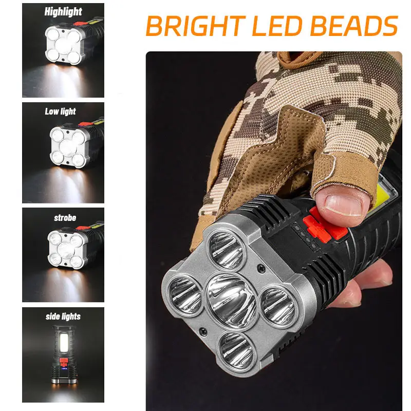 5 LED High Power Led Flashligh - Outdoor Camping Adventure recension och pris