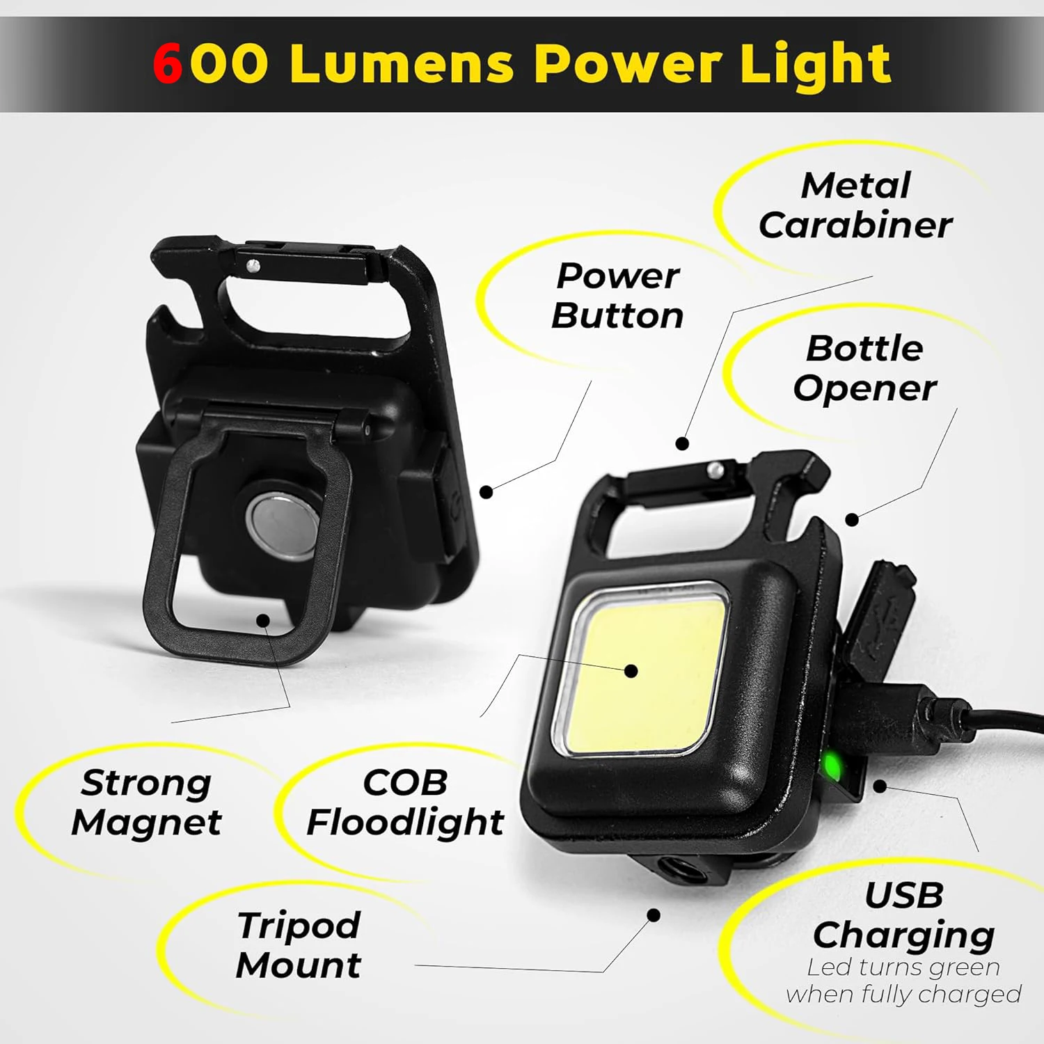 Portable Keychain Light Mini M - Outdoor Camping Glamping recension och pris