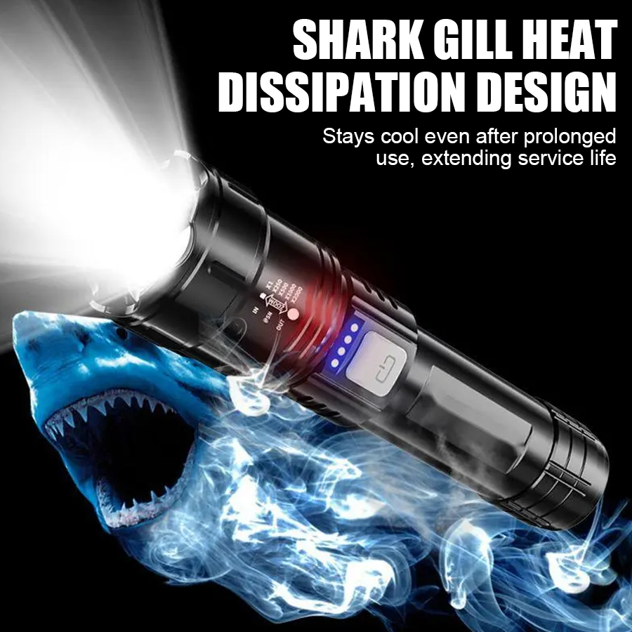 High Power P50 LED Flashlight  - Outdoor Camping Glamping recension och pris