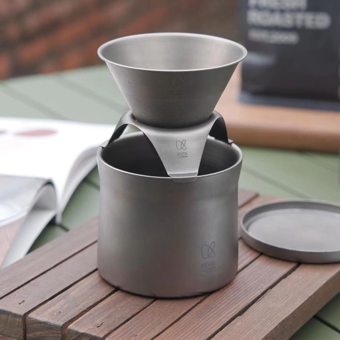 KEITH Titanium Hand Drip Coffe - Outdoor Camping Wallpaper recension och pris