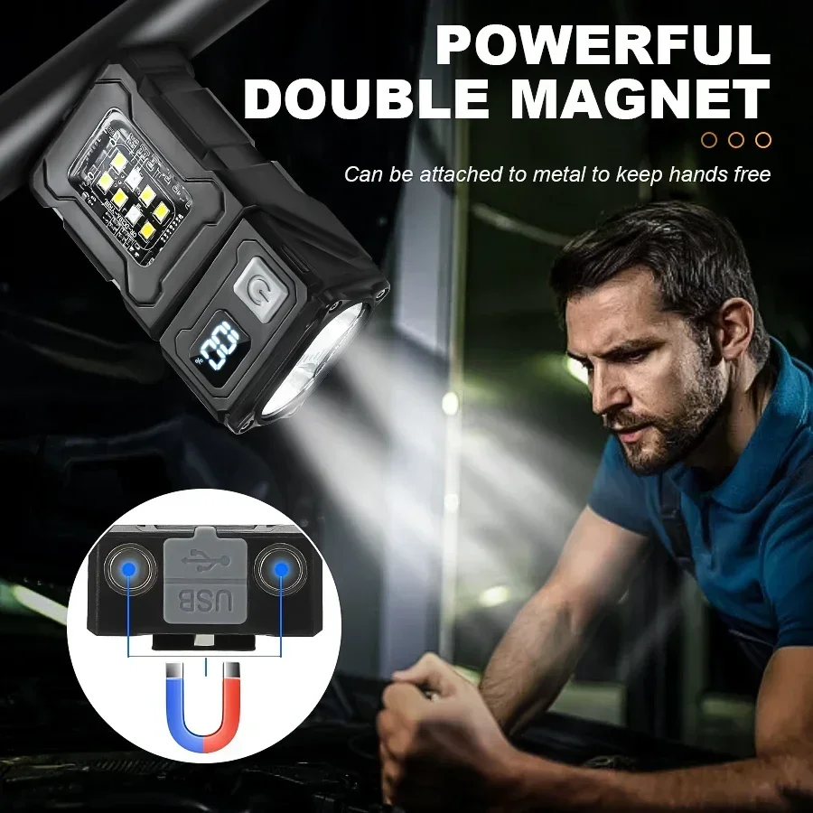 2/1Pcs Portable Flashlight Sup - Outdoor Camping Adventure recension och pris