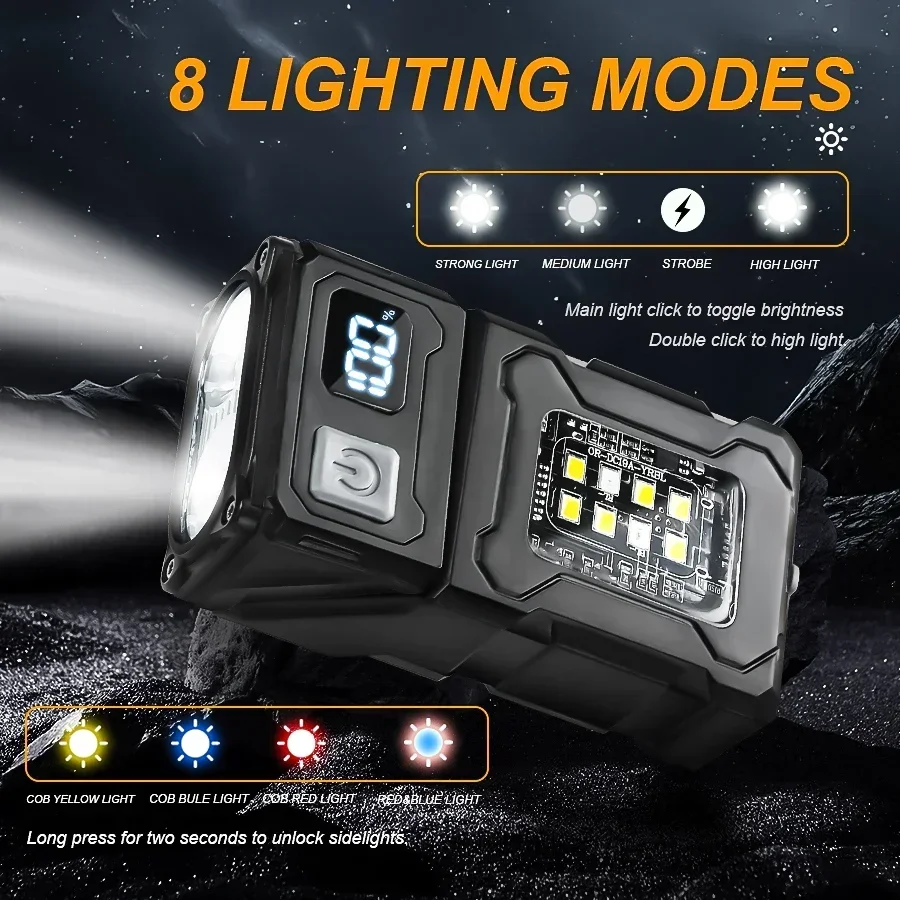 2/1Pcs Portable Flashlight Sup - Outdoor Camping Adventure recension och pris