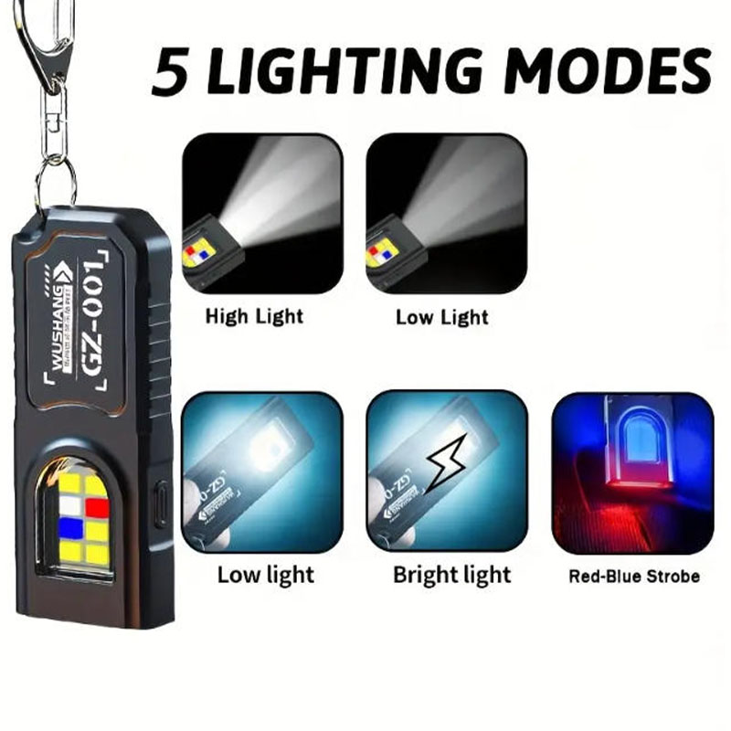 Multifunctional Keychain Flash - Outdoor Camping Glamping recension och pris