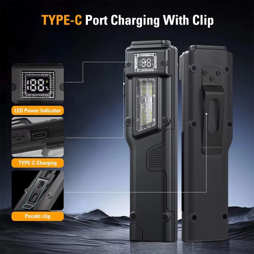 Ultra-Thin EDC Rechargeable LE - Outdoor Camping Glamping recension och pris