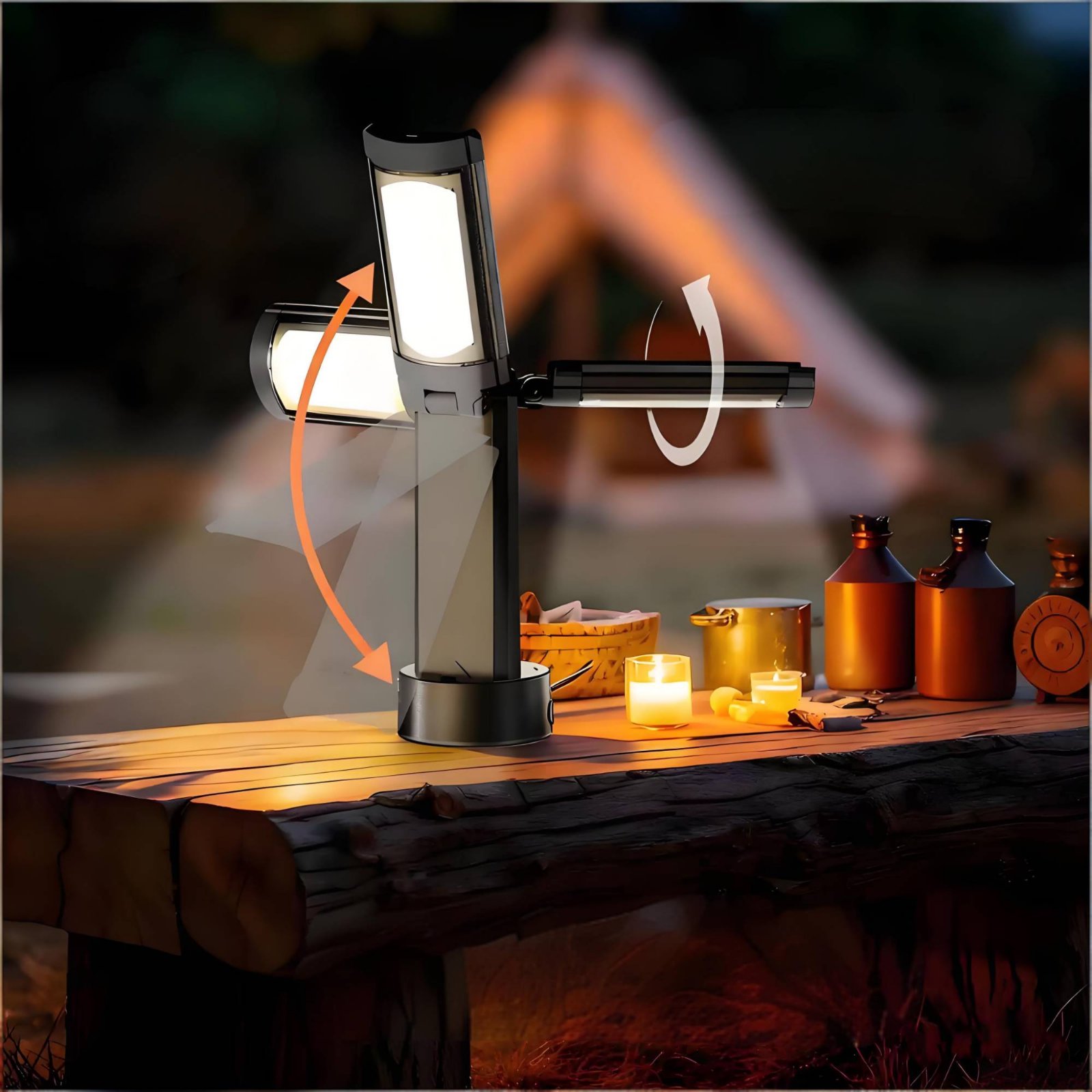Telescopic Tent Lamp Adjustabl - Outdoor Camping Lighting recension och pris