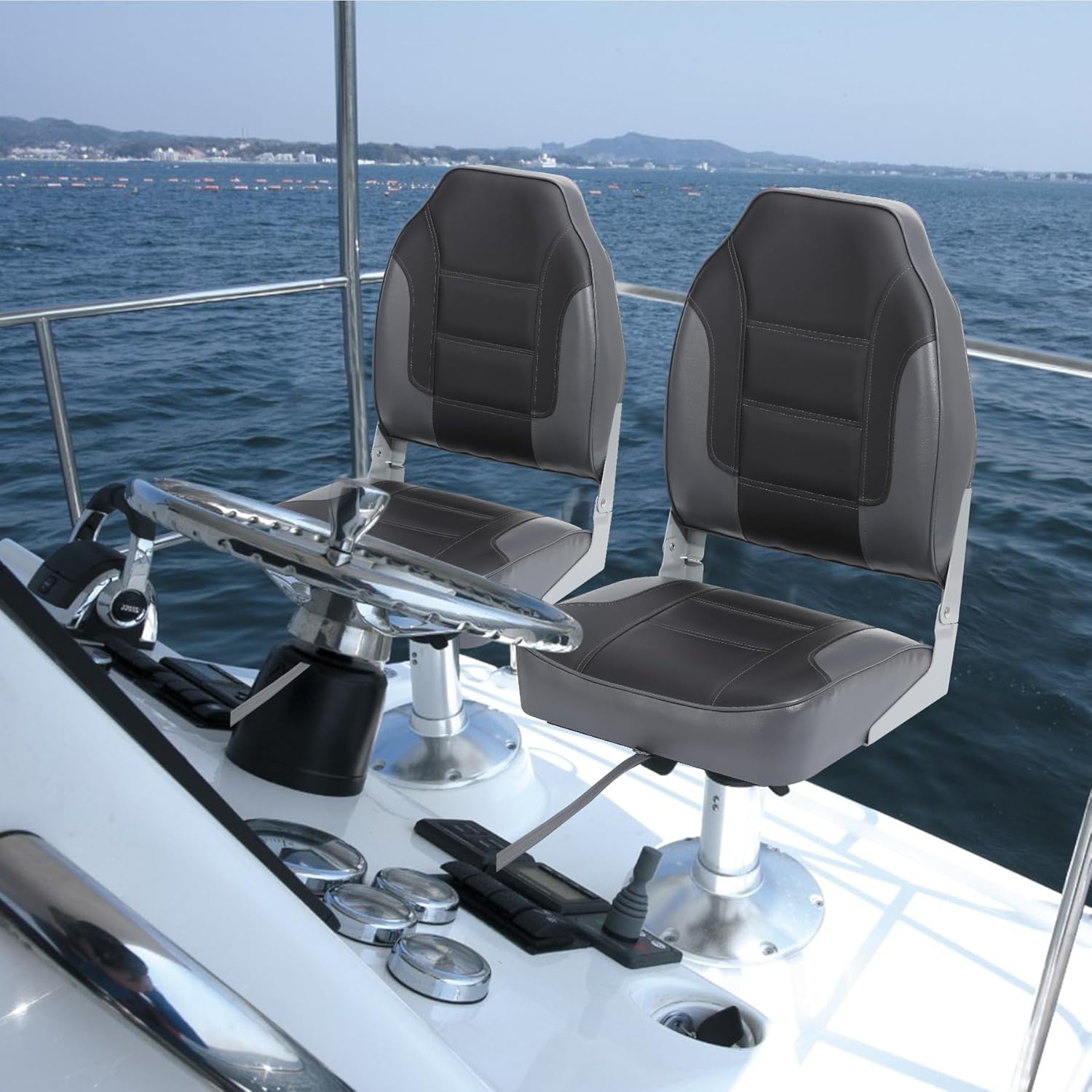 2 Pack Folding Boat Seats, Hig - Folding Chair recension och pris