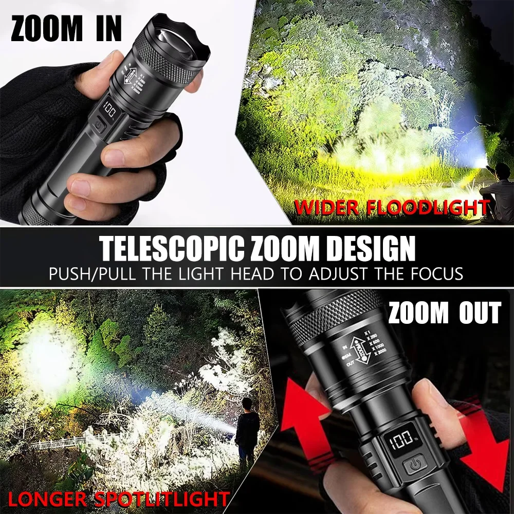 Rechargeable LED Flashlight Zo - Outdoor Camping Glamping recension och pris
