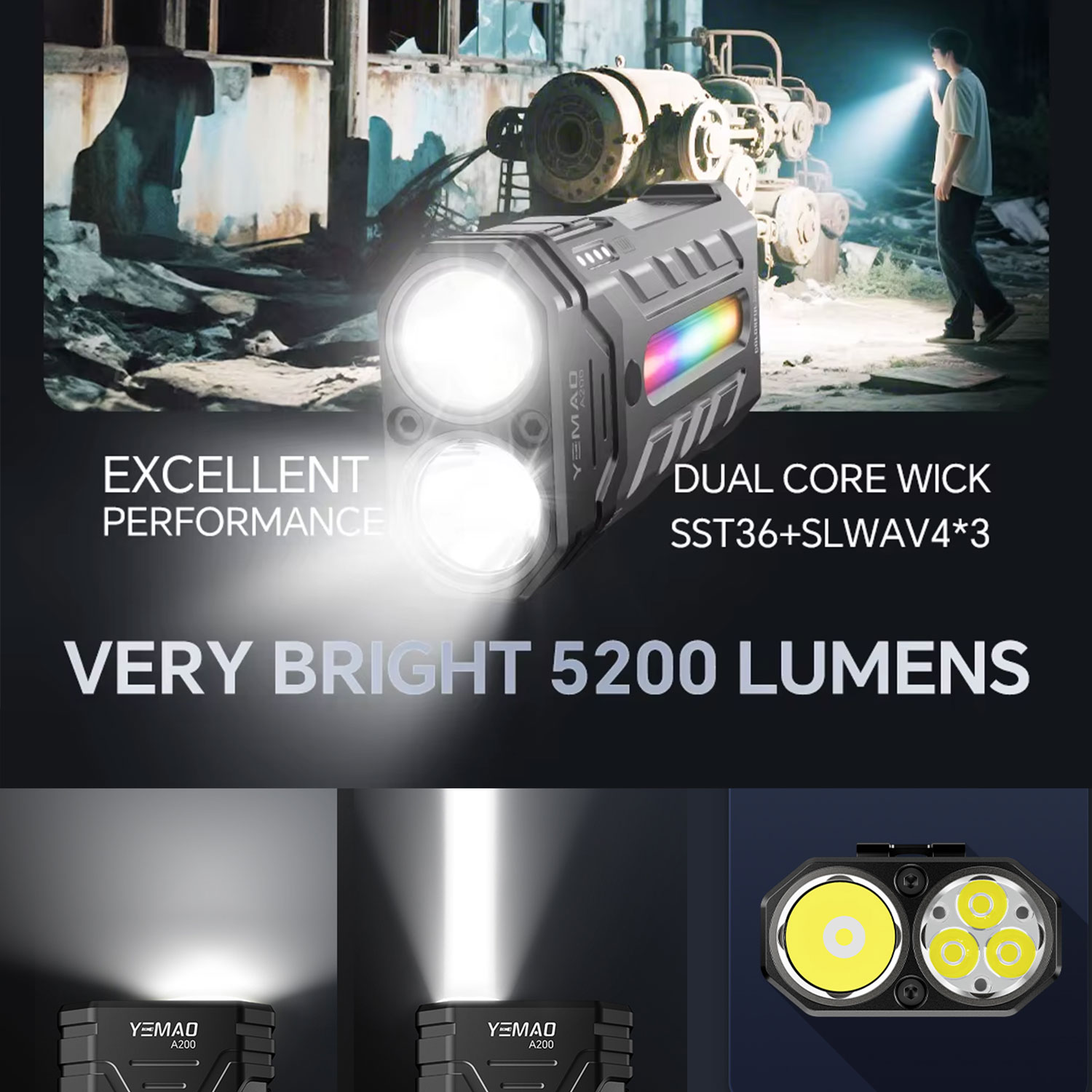 5200LM Innovative Multifunctio - Outdoor Camping Adventure recension och pris
